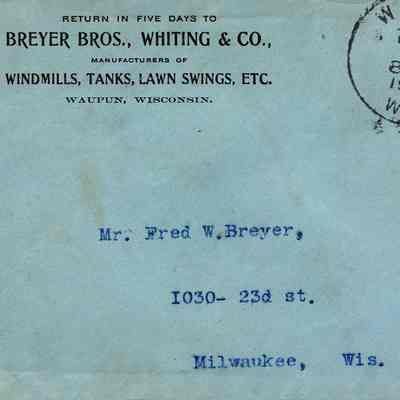 Envelopes, Breyer Bros., Whiting & Co.