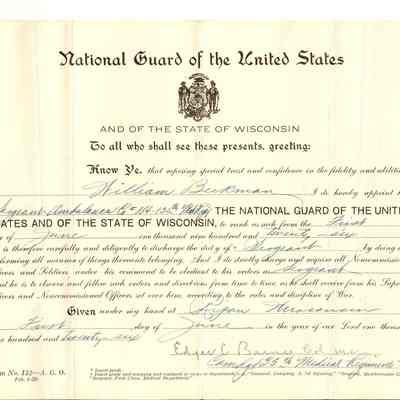 National Guard Certificate