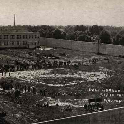 Postcard, Corrections, Wisconsin State Prison, Ball Grounds