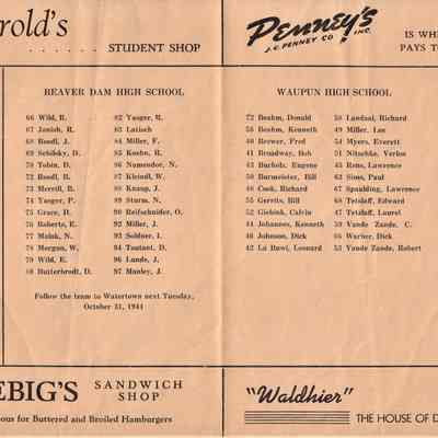 Waupun High School (Homecoming Football Program) Waupun vs Golden Beavers: Origformat: Other
