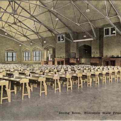 Postcard, Corrections, Wisconsin State Prison, Dining Room, #16903, Wis-4