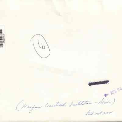 Back of photo of N. walll of Waupun prison