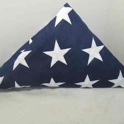 US Military Funeral Flag