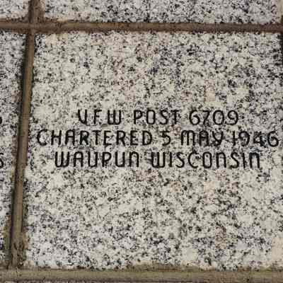 Photograph, VFW Post 6709, Block Paver