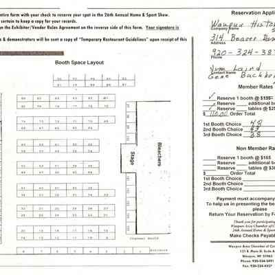 Reservation with booth layout