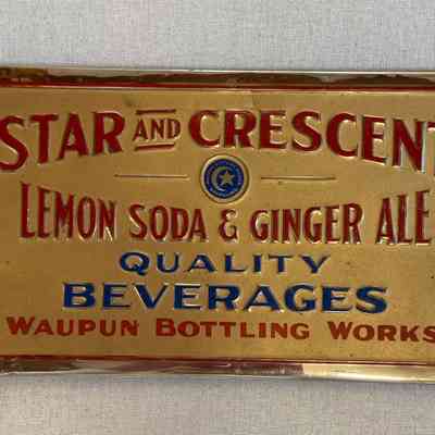 Sign, Star and Crescent, Waupun Bottling Works