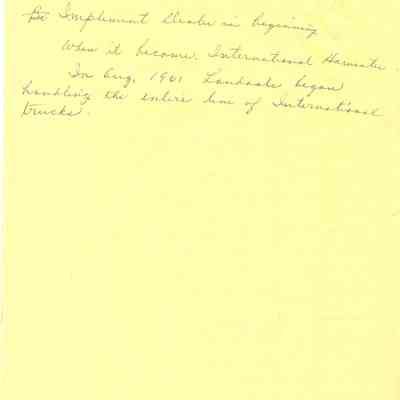 Historical info cont'. on Landaal Bros.