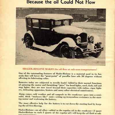 Shaler Rislone Advertising Brochure.
