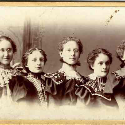 Cabinet Card, Johnson, P. 14, Merriam, Rikkers, Sawyer, Conway, Benway, Nielsen, Lamoreaux