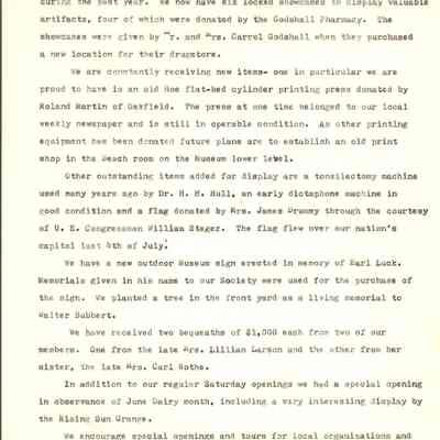 Waupun Historical SocietyJune 1973 to June 1974.