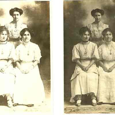 Postcard, Gruenwald Ladies
