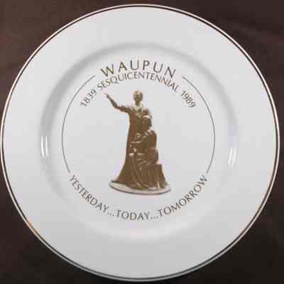 Waupun Sesquicentennial Plate