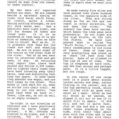 Page from Gold Rush Journal-Hillyer