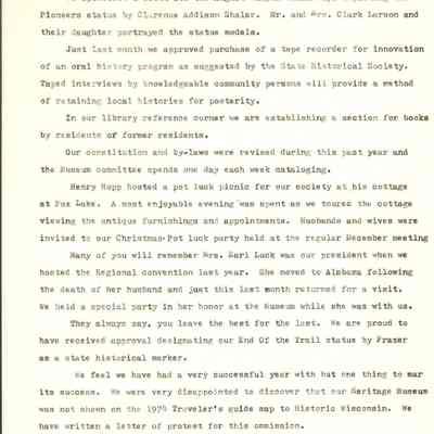 Page 2 Waupun Historical Society