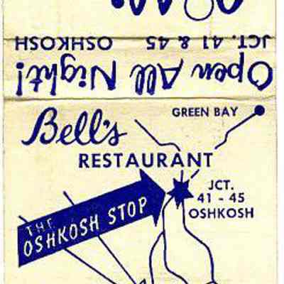 Matchbook, Bell's Fine Foods at Waupun and Oshkosh