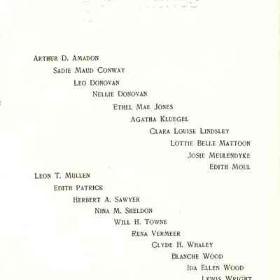Graduates of 1902 High School Class.