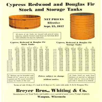 Price Change - Breyer Bros., Whiting & Co.
