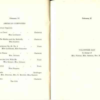 1910-1911 Philharmonic Music Club