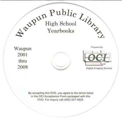 Waupun High School Yearbooks 2001-2008