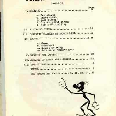 Booklet published by Handcrafters of Waupun.