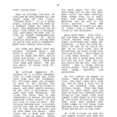 Page from Gold Rush Journal - Hillyer