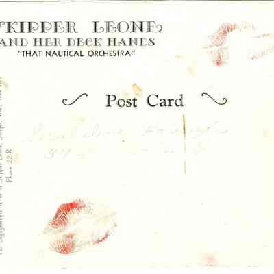 Note side of photo postcard