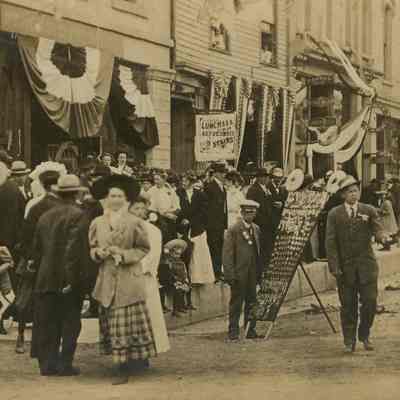 Postcard, Parade, Homecoming, July 1908