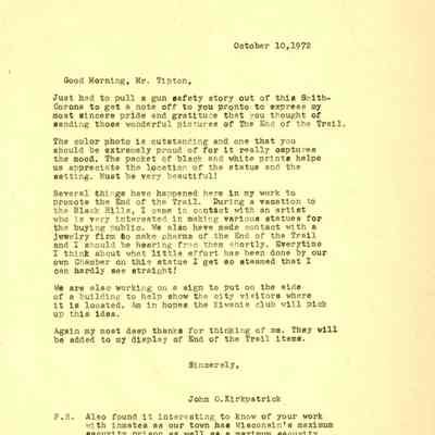AThank You Letter to the Society