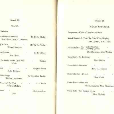 1910-1911 Philharmonic Music Club