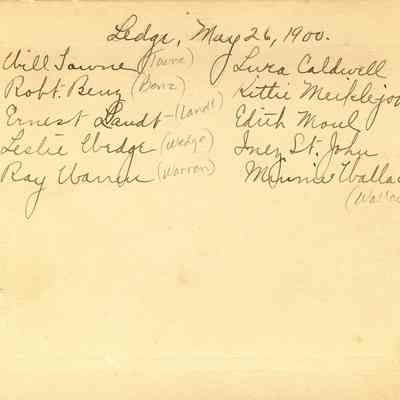 P. 35 back of photo and list of group.