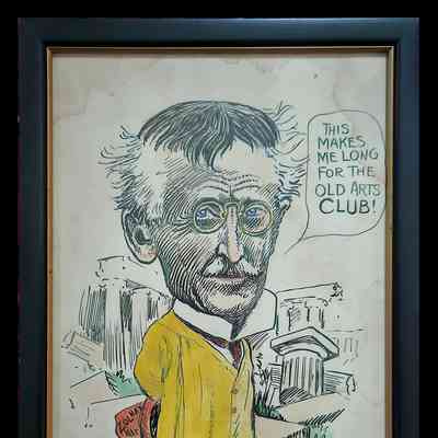 "Caricature of George Julian Zolnay"
