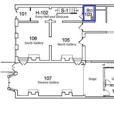 First Floor Plan, ADA Restroom