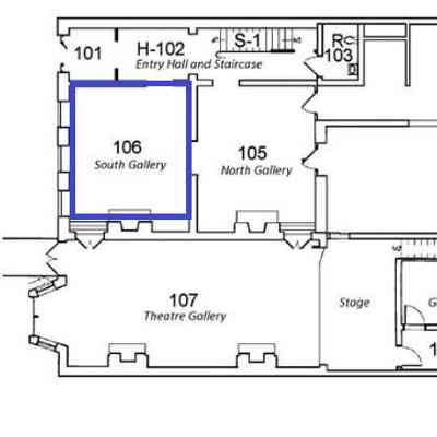 "1. First Floor Plan, South Gallery