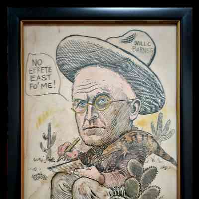 "Caricature of Will Croft Barnes"