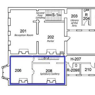 "1. Second Floor Plan, Spilsbury Gallery