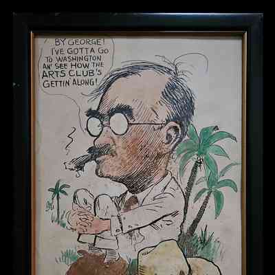 "Caricature of Charles Bittinger"
