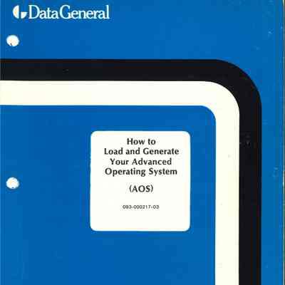 How to Load and Generate Your Advanced Operating System (AOS)