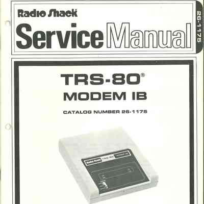 Service Manual : TRS-80 MODEM 1B