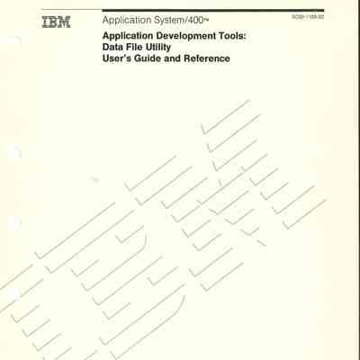 Application Development Tools: Data File Utility