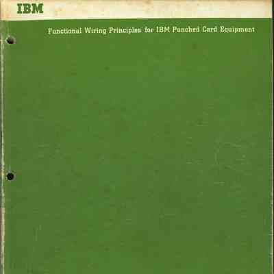 Functional Wiring Principles for IBM Punched Card Equipment