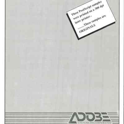 PostScript Sample Pages