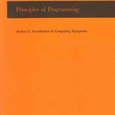 Principles of Programming