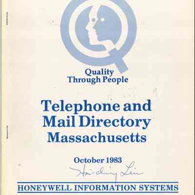 Telephone and Mail Directory : Massachusetts
