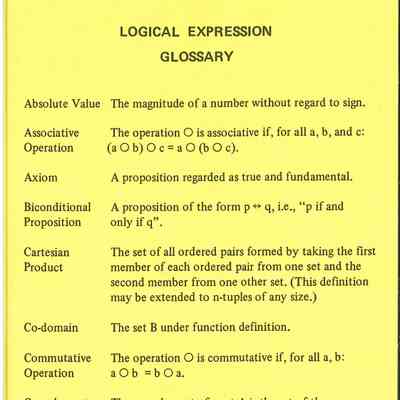 Logical Expression Glossary
