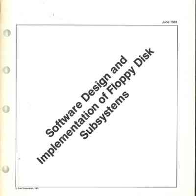 Software Design and Implementation of Floppy Disk Subsystems