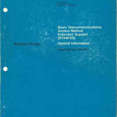 Basic Telecommunications Access Method Extended Support (BTAM-ES)