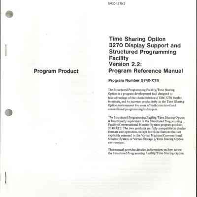 Time Sharing Option