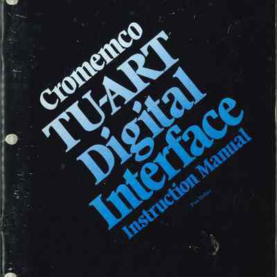 TU-ART Digital Interface Instruction Manual