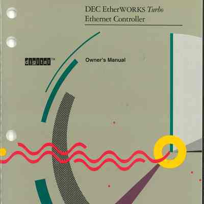 DEC EtherWORKS Turbo Ethernet Controller : Owner's Manual