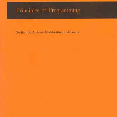 Principles of Programming